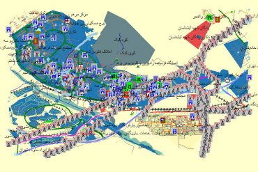 نقشه gis شهر پرند