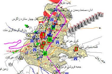 نقشه gis شهر پیرانشهر