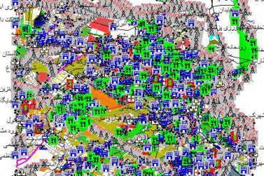 نقشه gis شهر کرج