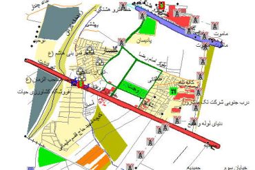 نقشه gis شهر گلسار