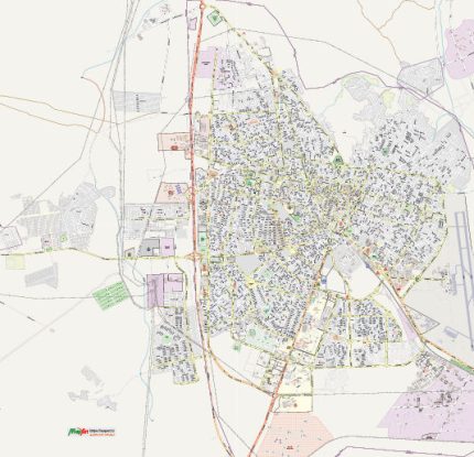 نقشه شهر زاهدان