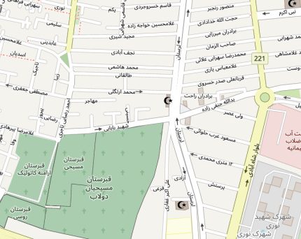 نقشه pdf منطقه چهارده شهرداری تهران