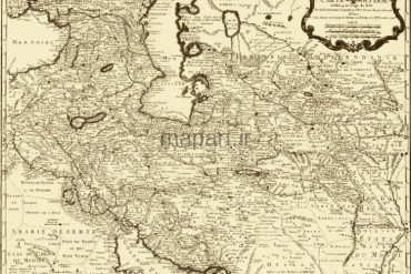 نقشه ایران 1724 میلادی
