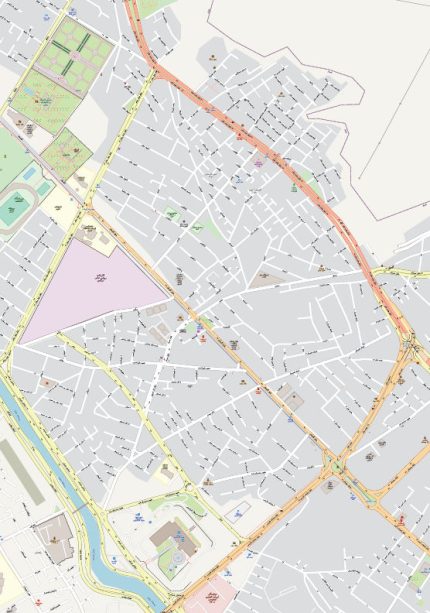 نقشه بلوار گلستان و هفت تنان شیراز
