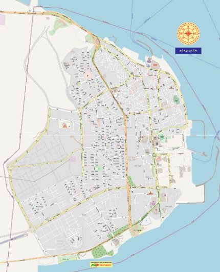 نقشه بندر قشم