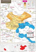 نقشه تقسیمات شهرستان ارسنجان