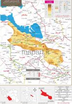 نقشه تقسیمات شهرستان استهبان