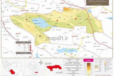 نقشه تقسیمات شهرستان جویم
