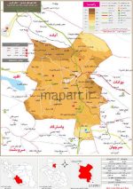 نقشه تقسیمات شهرستان خرم بید