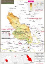 نقشه تقسیمات شهرستان رستم