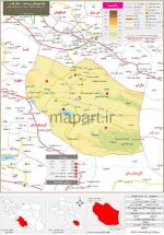 نقشه تقسیمات شهرستان زرین دشت