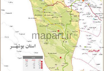 نقشه تقسیمات شهرستان فراشبند