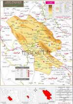 نقشه تقسیمات شهرستان فیروزآباد