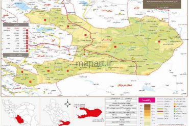 نقشه تقسیمات شهرستان لارستان