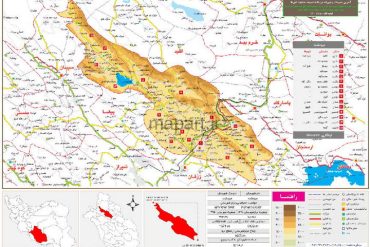 نقشه تقسیمات شهرستان مرودشت
