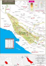 نقشه تقسیمات شهرستان مهر
