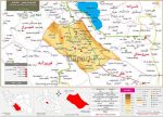 نقشه تقسیمات شهرستان کوار