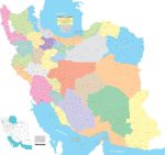 نقشه تقسیمات کشوری ایران 1402