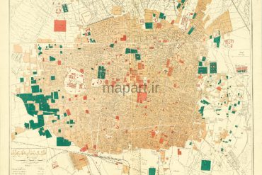نقشه راهنمای شهر تهران در 1327