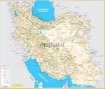 نقشه توریستی ایران انگلیسی