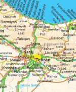نقشه توریستی ایران انگلیسی به صورت فایل رستری