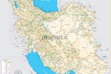 نقشه توریستی ایران فارسی
