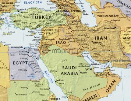 نقشه دیواری طبیعی جهان