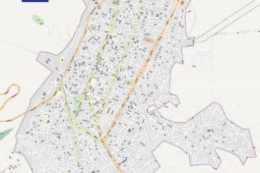 نقشه شهر پیرانشهر