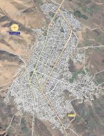 نقشه شهر پیرانشهر با تصویر ماهواره