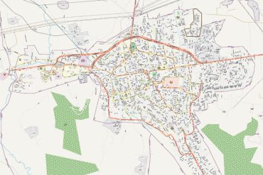 نقشه شهر گرگان