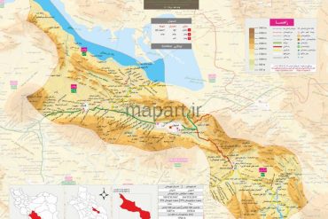 نقشه شهرستان استهبان