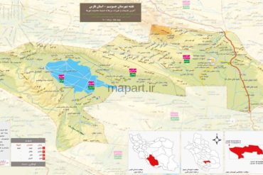 نقشه شهرستان جویم