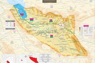 نقشه شهرستان سروستان