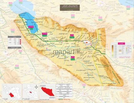 نقشه شهرستان سروستان