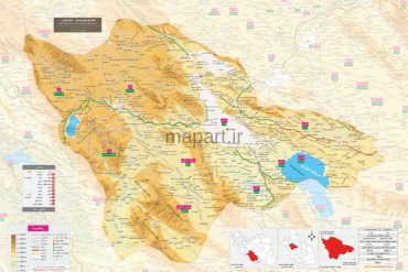 نقشه شهرستان شیراز