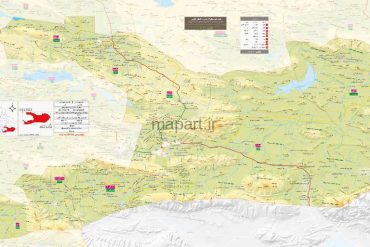 نقشه شهرستان لارستان