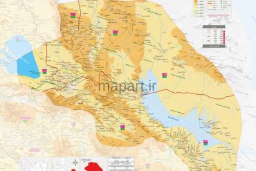 نقشه شهرستان نی ریز