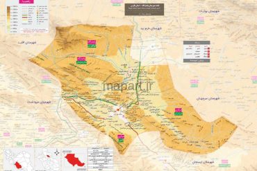 نقشه شهرستان پاسارگاد