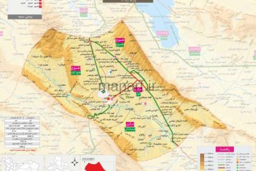 نقشه شهرستان کوار