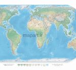 نقشه طبیعی جهان 2021