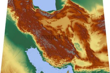 نقشه لامبرت ارتفاعات ایران