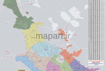 نقشه محلات شیراز
