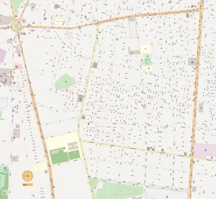 نقشه محله شوش تهران