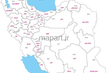 نقشه وکتور ایران PDF