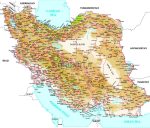 نقشه وکتور ایران انگلیسی