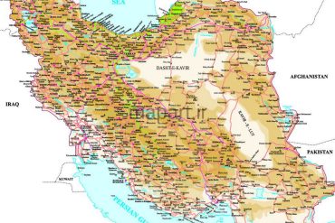 نقشه وکتور ایران انگلیسی