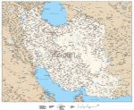 نقشه وکتور ایران زبان انگلیسی