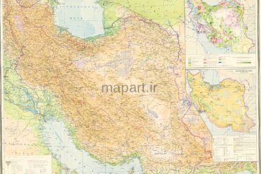 نقشه ژئومورفولوژی ایران به زبان روسی