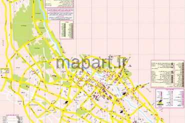 نقشه گردشگری شیراز 1387