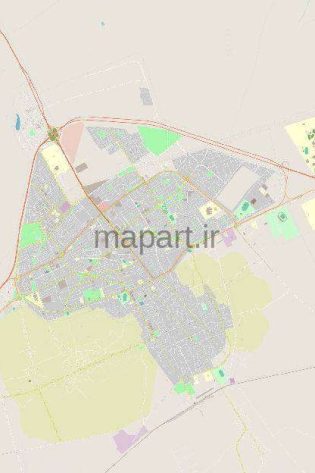 نقشه gis شهر سمنان